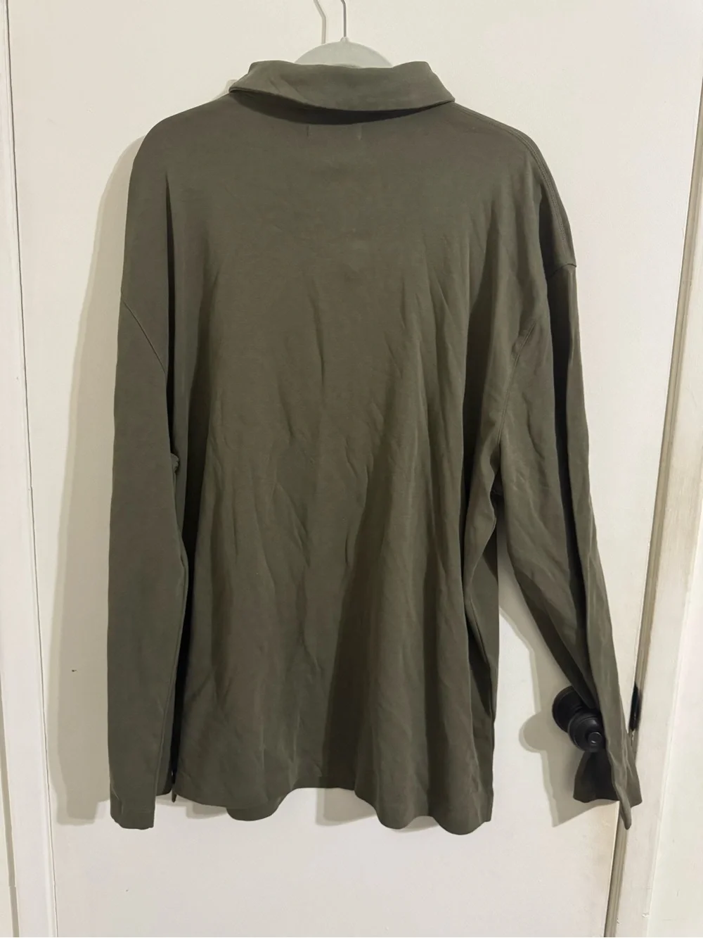 Banana Republic Olive Green Long-Sleeve Polo